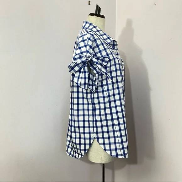 O’2nd Blue Checkered Blouse - Picture 2 of 8